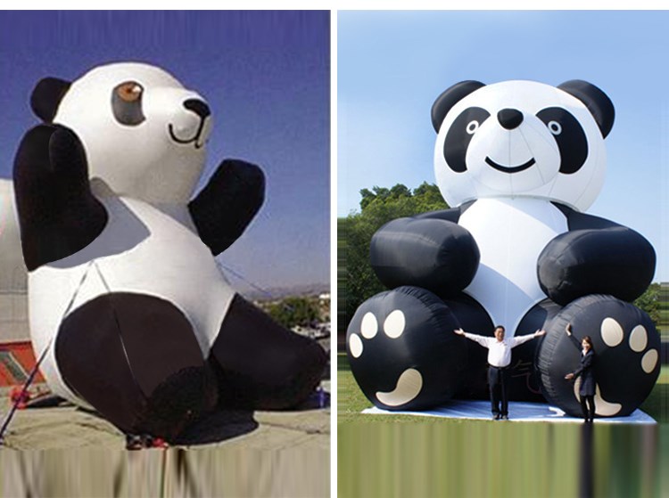 梁园充气熊猫展示
